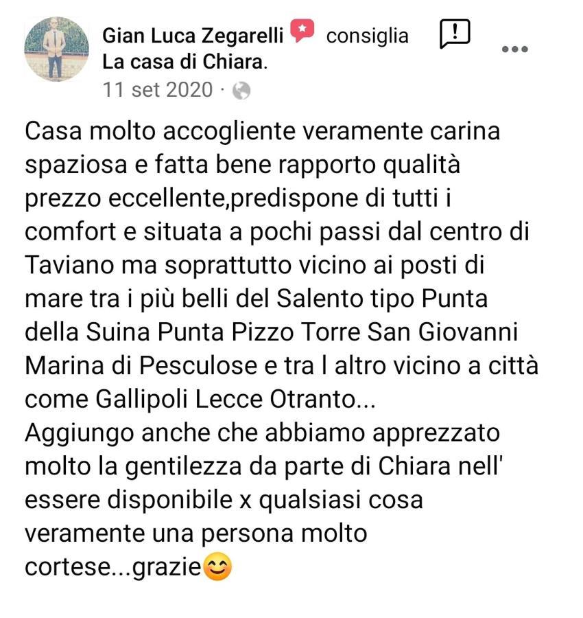 La Casa Di Chiara Διαμέρισμα Taviano  Εξωτερικό φωτογραφία